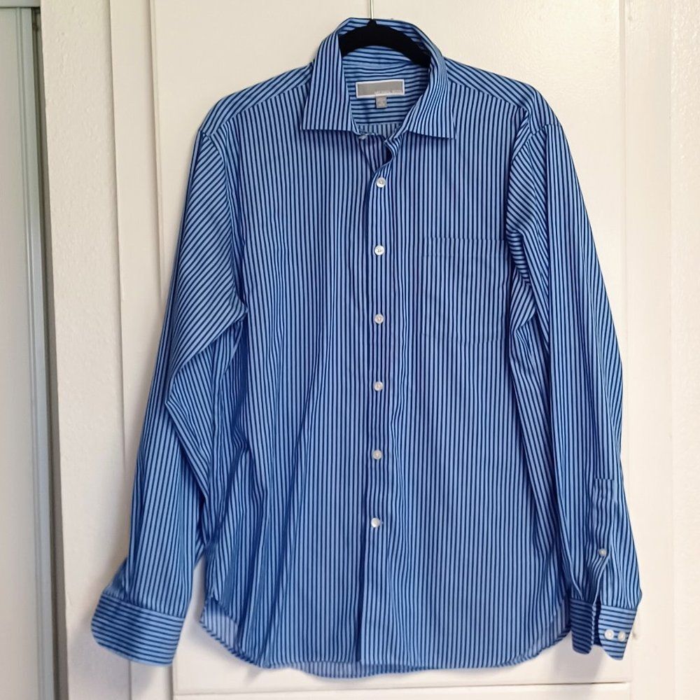 Striped Blue Button Down - Michael Kors 34/35